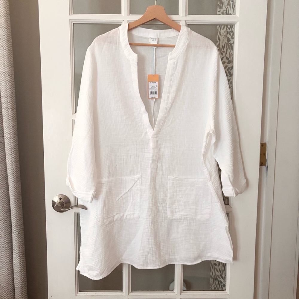 KONA SOL Gauze Pullover Cover-Up Sz L NWT - Picture 4 of 12